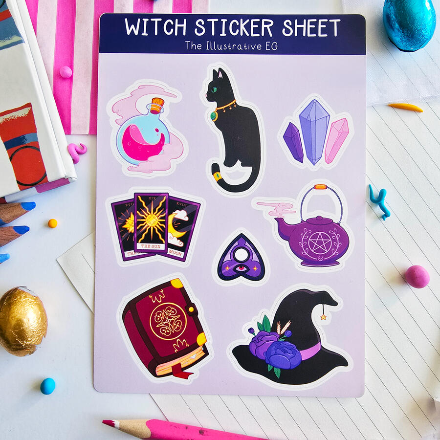 Witch Sticker Sheet Witch Sticker Sheet