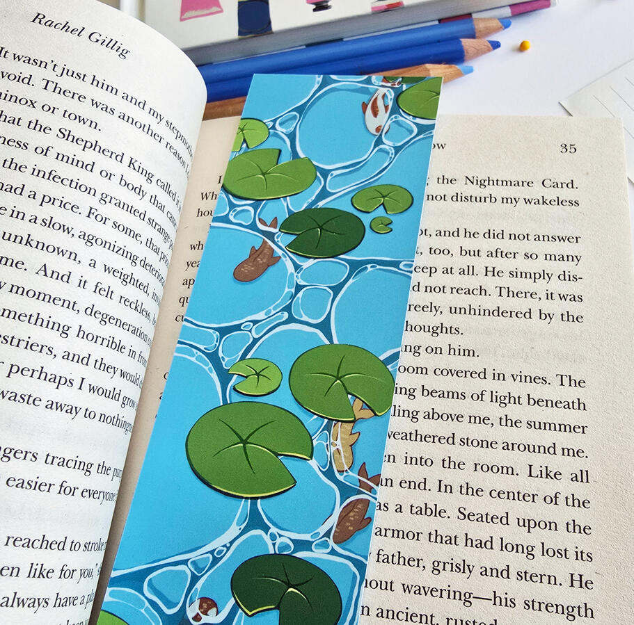 Lilypad and Koi Fish Bookmark Lilypad and Koi Fish Bookmark